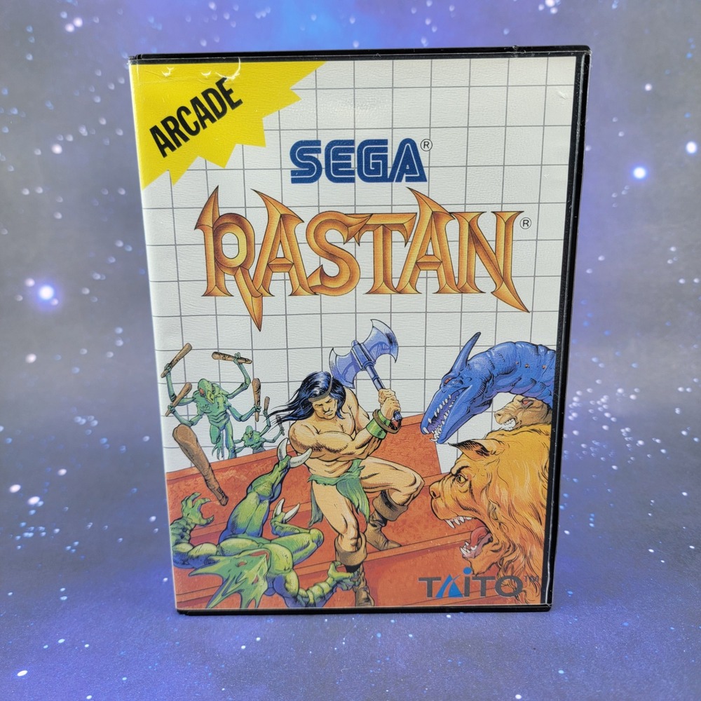 Rastan Sega Master System CIB 1988 Taito Tonka 7022 Complete With Manual